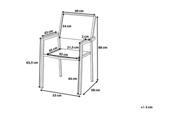 Grosseto Hagegruppe Med Bord + 6 Stoler - Svart - Hagemøbler & utemiljø - Hagegruppe - Spisegrupper hage