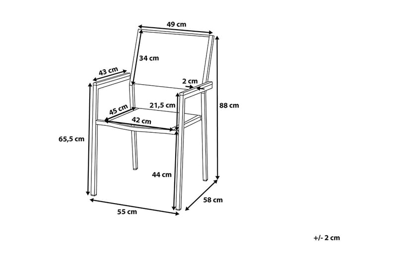Grosseto Hagegruppe Med Bord + 6 Stoler - Svart - Hagemøbler & utemiljø - Hagegruppe - Spisegrupper hage