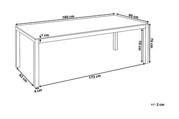 Grosseto Hagegruppe Med Bord + 6 Stoler - Svart - Hagemøbler & utemiljø - Hagegruppe - Spisegrupper hage