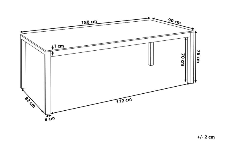 Grosseto Hagegruppe Med Bord + 6 Stoler - Svart - Hagemøbler & utemiljø - Hagegruppe - Spisegrupper hage
