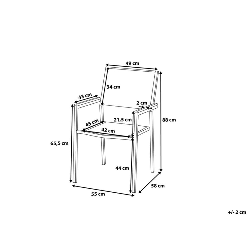 Grosseto Hagegruppe Med Bord + 8 Stoler - Svart - Hagemøbler & utemiljø - Hagegruppe - Spisegrupper hage
