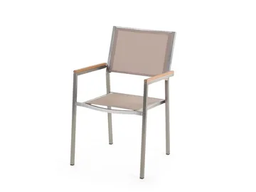 Grosseto Hagegruppe Med Bord + Stoler 6 stk - Beige - Hagemøbler & utemiljø - Hagegruppe - Spisegrupper hage