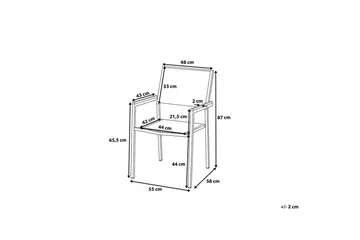 Grosseto Hagemøbel 1 Bord + 6 Stoler - Svart - Hagemøbler & utemiljø - Hagegruppe - Spisegrupper hage