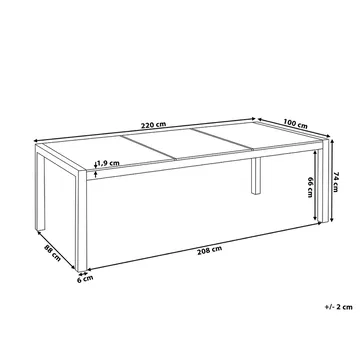 Grosseto Hagemøbel 1 Bord + 8 Stoler - Beige - Hagemøbler & utemiljø - Hagegruppe - Spisegrupper hage