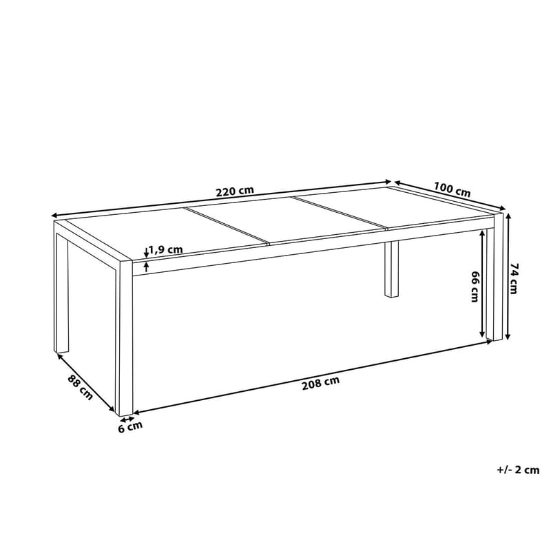 Grosseto Hagemøbel 1 Bord + 8 Stoler - Beige - Hagemøbler & utemiljø - Hagegruppe - Spisegrupper hage