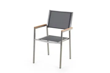 Grosseto Hagemøbel 1 Bord + 6 Stoler - Svart - Hagemøbler & utemiljø - Hagegruppe - Spisegrupper hage