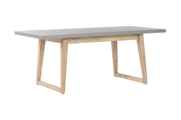 Hagemøbelsett av bord og 2 benker grå ORIA - Grå - Hagemøbler & utemiljø - Hagegruppe - Spisegrupper hage