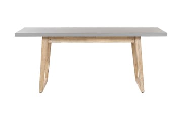 Hagemøbelsett av bord og 2 benker grå ORIA - Grå - Hagemøbler & utemiljø - Hagegruppe - Spisegrupper hage