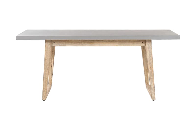 Hagemøbelsett av bord og 2 benker grå ORIA - Grå - Hagemøbler & utemiljø - Hagegruppe - Spisegrupper hage