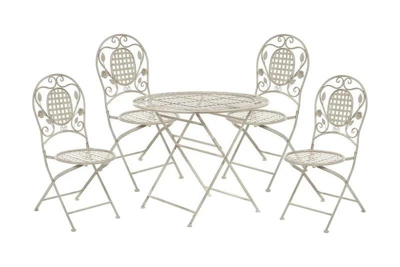 Hagemøbelsett Hvit BIVIO, Hvit