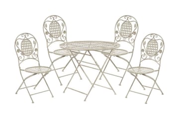 Hagemøbelsett Hvit BIVIO - Hvit - Hagemøbler & utemiljø - Hagegruppe - Spisegrupper hage