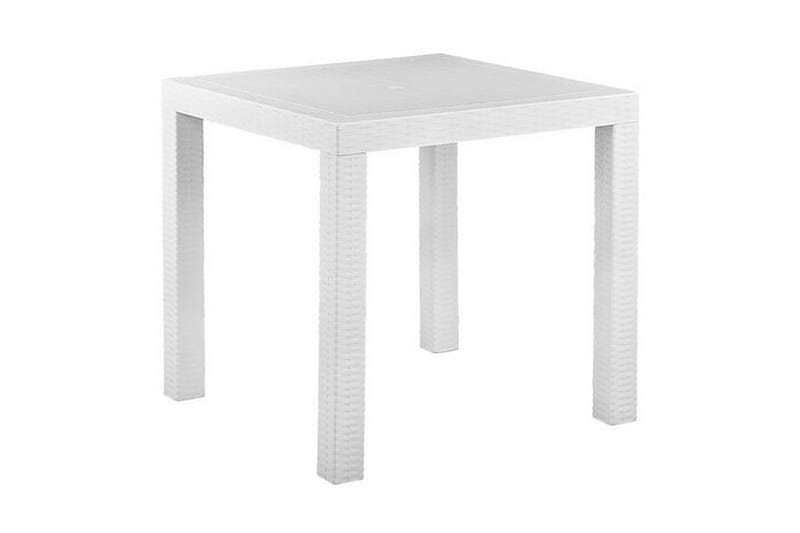 Hagesett med bord og 4 stoler FOSSANO - Hvit - Hagemøbler & utemiljø - Hagegruppe - Spisegrupper hage