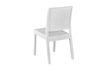 Hagesett med bord og 4 stoler FOSSANO - Hvit - Hagemøbler & utemiljø - Hagegruppe - Spisegrupper hage