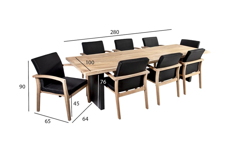 Hagesett Royal - Hagemøbler & utemiljø - Hagegruppe - Spisegrupper hage