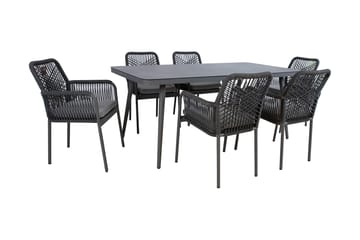 Hela Spisegruppe med 6 Stoler - Hagemøbler & utemiljø - Hagegruppe - Spisegrupper hage