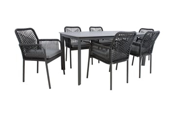 Hela Spisegruppe med 6 Stoler - Hagemøbler & utemiljø - Hagegruppe - Spisegrupper hage