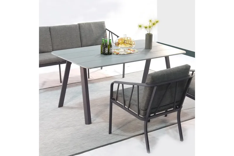 Kahla Hagesett Grå - Hagemøbler & utemiljø - Hagegruppe - Spisegrupper hage