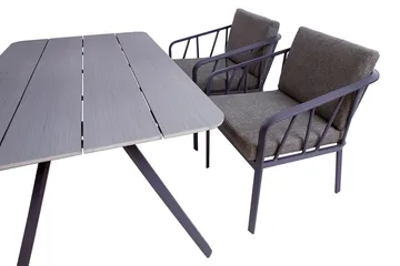 Kahla Hagesett Grå - Hagemøbler & utemiljø - Hagegruppe - Spisegrupper hage