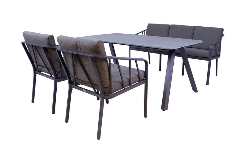 Kahla Hagesett Grå - Hagemøbler & utemiljø - Hagegruppe - Spisegrupper hage