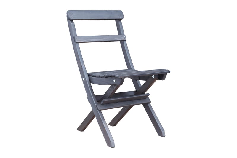 Larios Spisegruppe 76 cm + 2 Spisestoler + Benk - Svart - Hagemøbler & utemiljø - Hagegruppe - Spisegrupper hage