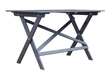 Larios Spisegruppe 76 cm + 2 Spisestoler + Benk - Svart - Hagemøbler & utemiljø - Hagegruppe - Spisegrupper hage