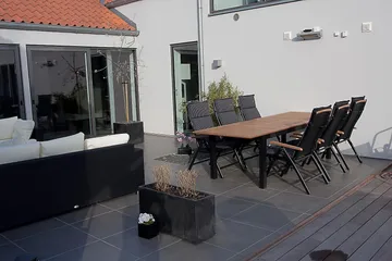 Las Vegas Spisegruppe 220-280+6 Posisjonsstoler Lyx - Svart/Teak - Hagemøbler & utemiljø - Hagegruppe - Spisegrupper hage