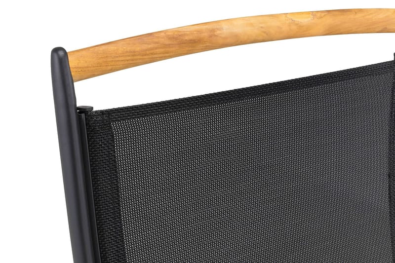 Las Vegas Spisegruppe 220-280+6 Posisjonsstoler Lyx - Svart/Teak - Hagemøbler & utemiljø - Hagegruppe - Spisegrupper hage