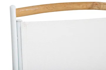 Las Vegas Spisegruppe 220-280x100+8 Las Vegas Lyx Stol Pute - Hvit/Teak/Svart - Hagemøbler & utemiljø - Hagegruppe - Spisegrupper hage