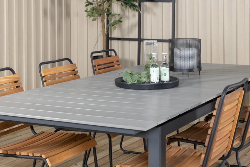 Levels Forlengbar Spisegruppe 224-324cm + 6 Bois Stoler Svar - Venture Home - Hagemøbler & utemiljø - Hagegruppe - Spisegrupper hage