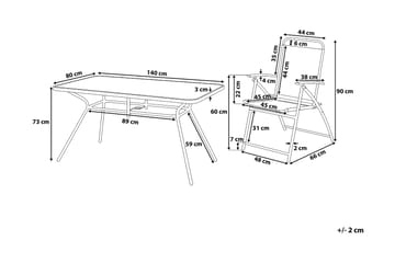 Livo Spisegruppe - Svart - Hagemøbler & utemiljø - Hagegruppe - Spisegrupper hage