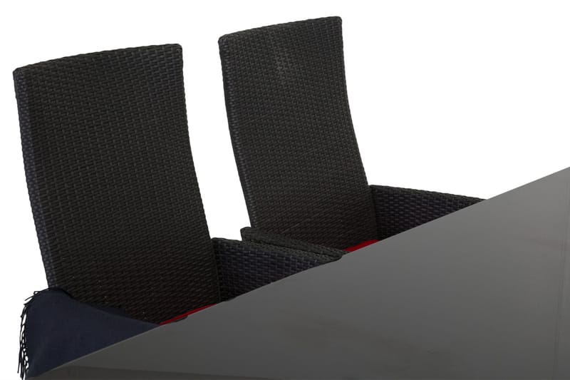 Majestic Spisegruppe 210+6 Jenny Regulerbare Stoler - Svart - Hagemøbler & utemiljø - Hagegruppe - Spisegrupper hage