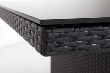 Majestic Spisegruppe 210+6 Thor Lyx Stoler - Svart - Hagemøbler & utemiljø - Hagegruppe - Spisegrupper hage