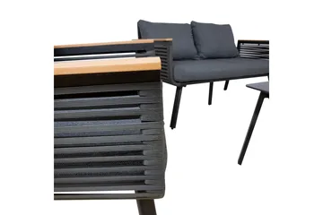 Malaga Soffgrup Svart - Hagemøbler & utemiljø - Loungemøbler - Loungegrupper