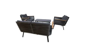 Malaga Soffgrup Svart - Hagemøbler & utemiljø - Loungemøbler - Loungegrupper