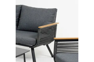 Malaga Soffgrup Svart - Hagemøbler & utemiljø - Loungemøbler - Loungegrupper