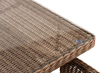 Marcus Spisegruppe 200 + 4 Light Lenestoler m Pute - Natur - Hagemøbler & utemiljø - Hagegruppe - Spisegrupper hage