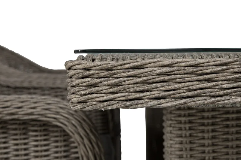 Marcus Spisegruppe 200 + 4 Light Lenetoler m Pute - Grå - Hagemøbler & utemiljø - Hagegruppe - Spisegrupper hage