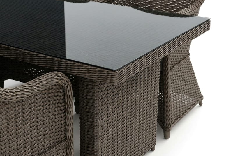 Marcus utendørs spisegruppe 160x90 cm med 4 Marcus Light utefåtöljer - Grå - Hagemøbler & utemiljø - Hagegruppe - Spisegrupper hage
