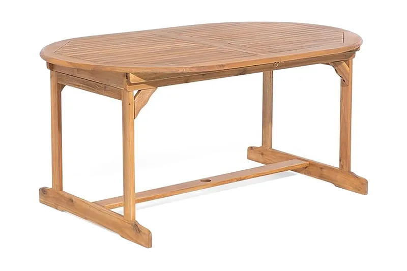 Maui Hagemøbler Med 8 Stoler + Paraply - Tre / Natur - Hagemøbler & utemiljø - Hagegruppe - Spisegrupper hage