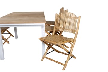 Mexico Forlengbar Spisegruppe 180-240cm + 6 Cane Stoler - Svart - Hagemøbler & utemiljø - Hagegruppe - Spisegrupper hage