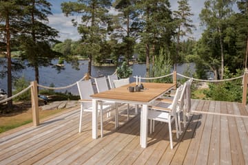 Mexico Spisegruppe 200cm + 6 Texas Karmstoler - Svart/Grå - Hagemøbler & utemiljø - Hagegruppe - Spisegrupper hage