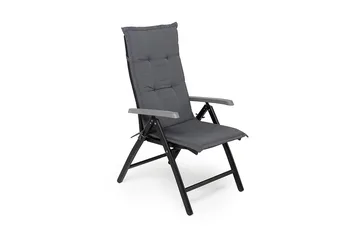 Monaco Spisegruppe 152-210+4 Posisjonsstoler Lyx - Svart - Hagemøbler & utemiljø - Hagegruppe - Spisegrupper hage