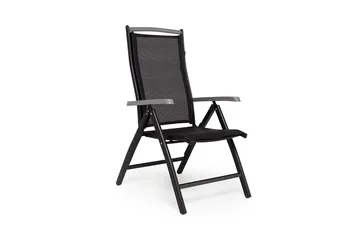 Monaco Spisegruppe 152-210+4 Posisjonsstoler Lyx - Svart - Hagemøbler & utemiljø - Hagegruppe - Spisegrupper hage