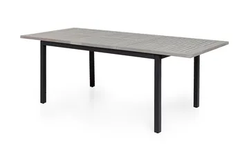 Monaco Spisegruppe 152-210+6 Jenny Regulerbare Stoler - Svart/Grå - Hagemøbler & utemiljø - Hagegruppe - Spisegrupper hage