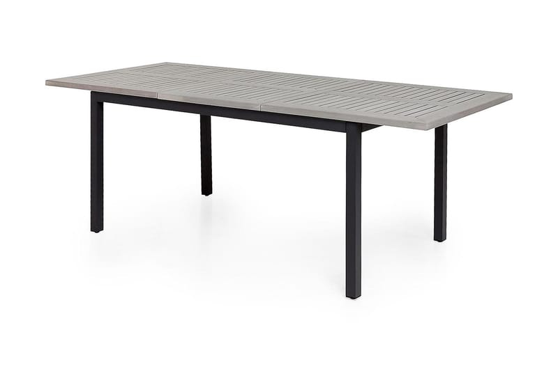 Monaco Spisegruppe 152-210+6 Jenny Regulerbare Stoler - Svart/Grå - Hagemøbler & utemiljø - Hagegruppe - Spisegrupper hage