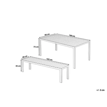 Nardo Spisegruppe - Grå - Hagemøbler & utemiljø - Hagegruppe - Spisegrupper hage