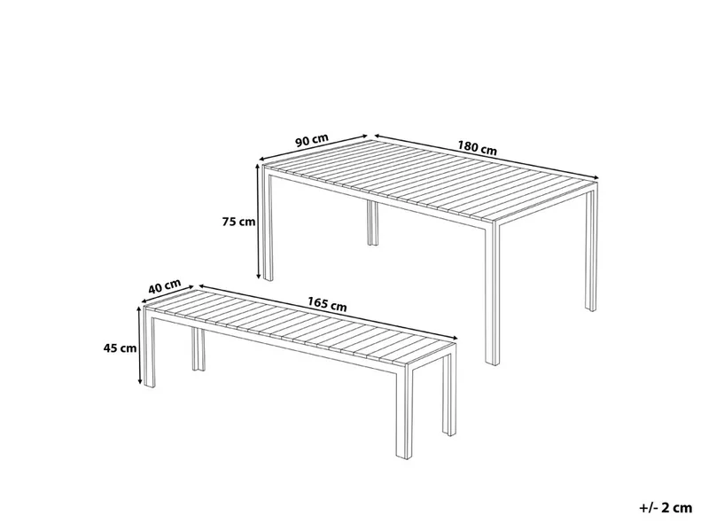 Nardo Spisegruppe - Grå - Hagemøbler & utemiljø - Hagegruppe - Spisegrupper hage