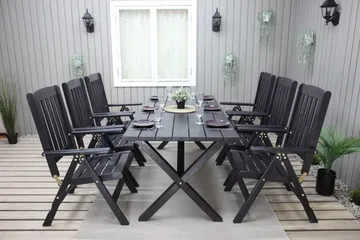 Oliver Spisegruppe - Mocca - Hagemøbler & utemiljø - Hagegruppe - Spisegrupper hage