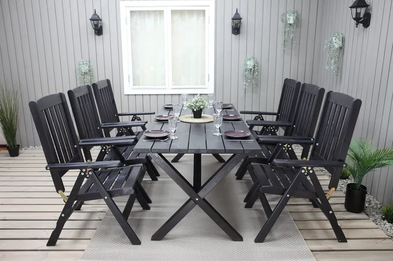 Oliver Spisegruppe - Mocca - Hagemøbler & utemiljø - Hagegruppe - Spisegrupper hage