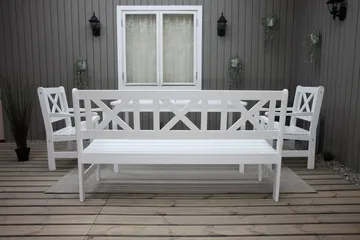 Olivo Spisegruppe - Hvit - Hagemøbler & utemiljø - Hagegruppe - Spisegrupper hage
